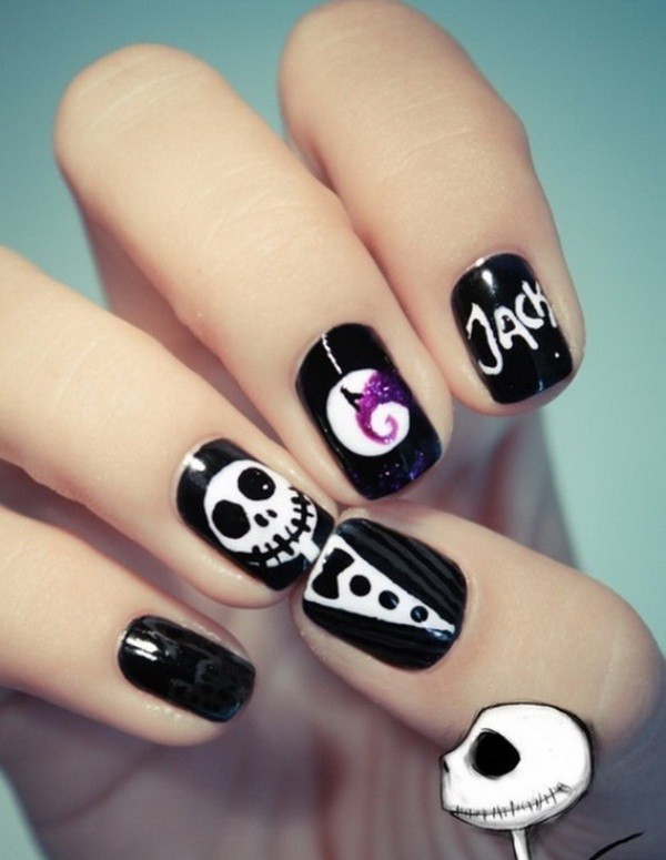 85+ Seriously Spooky Halloween Nail Art Ideas 141 halloween nail ideas 138 85+ Seriously Spooky Halloween Nail Art Ideas - 141