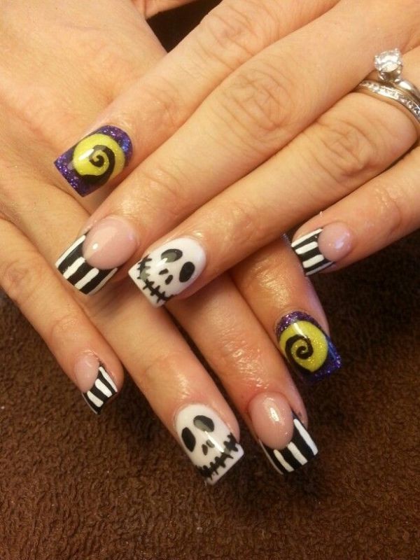 halloween nail ideas 143 85+ Seriously Spooky Halloween Nail Art Ideas - 146