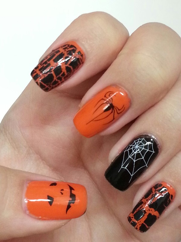 halloween-nail-ideas-144 89+ Seriously Spooky Halloween Nail Art Ideas