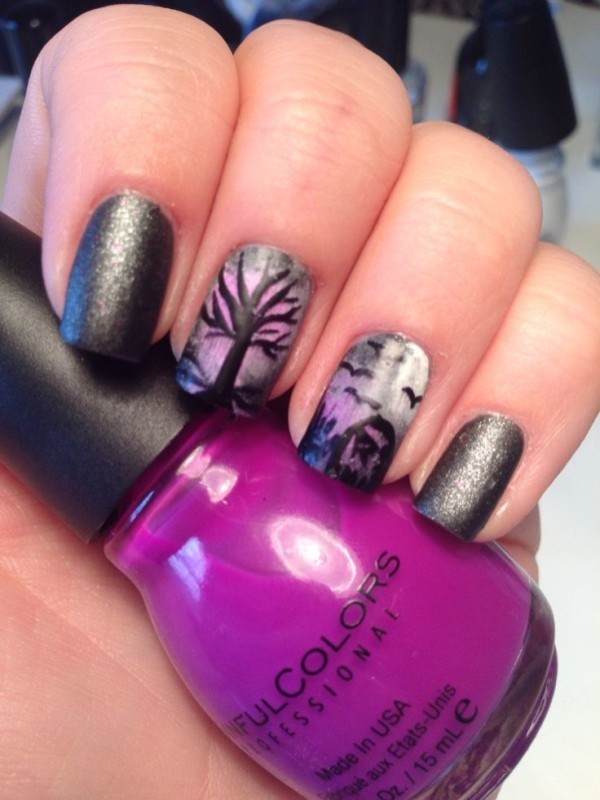 85+ Seriously Spooky Halloween Nail Art Ideas 148 halloween nail ideas 145 85+ Seriously Spooky Halloween Nail Art Ideas - 148