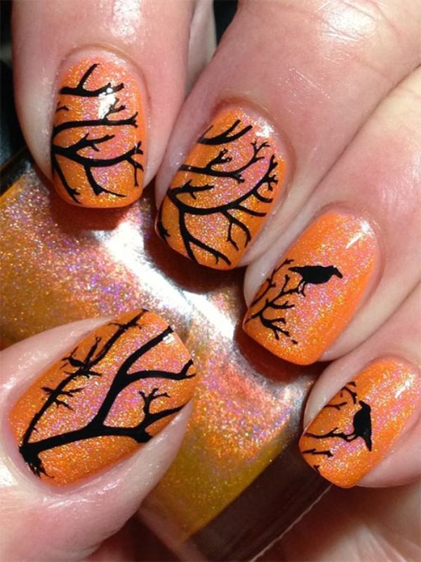 halloween-nail-ideas-146 89+ Seriously Spooky Halloween Nail Art Ideas