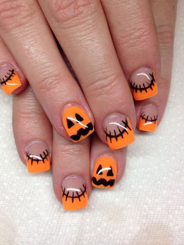 halloween nail ideas 156 85+ Seriously Spooky Halloween Nail Art Ideas - 159