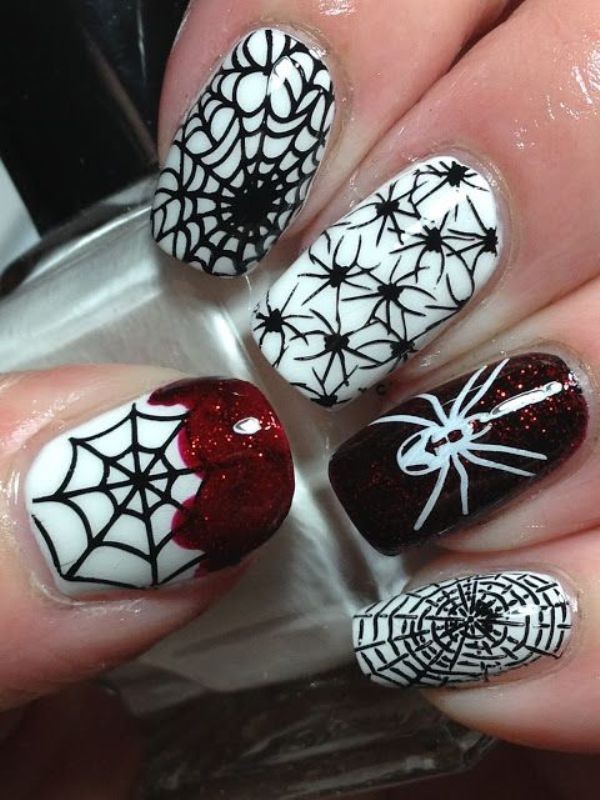 85+ Seriously Spooky Halloween Nail Art Ideas 160 halloween nail ideas 157 85+ Seriously Spooky Halloween Nail Art Ideas - 160