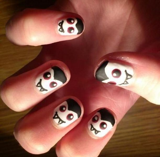 halloween nail ideas 172 85+ Seriously Spooky Halloween Nail Art Ideas - 175
