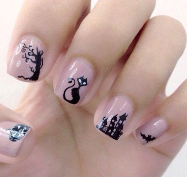 85+ Seriously Spooky Halloween Nail Art Ideas 179 halloween nail ideas 176 85+ Seriously Spooky Halloween Nail Art Ideas - 179