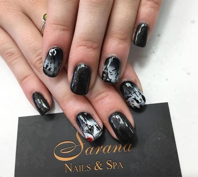 85+ Seriously Spooky Halloween Nail Art Ideas 185 halloween nail ideas 182 85+ Seriously Spooky Halloween Nail Art Ideas - 185