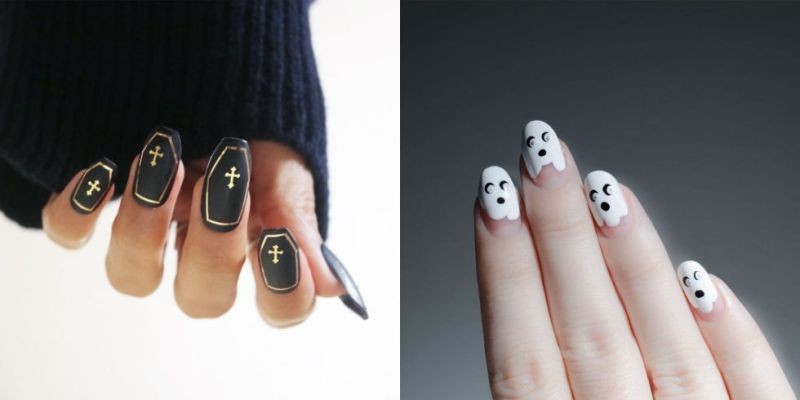 85+ Seriously Spooky Halloween Nail Art Ideas 200 halloween nail ideas 197 85+ Seriously Spooky Halloween Nail Art Ideas - 200