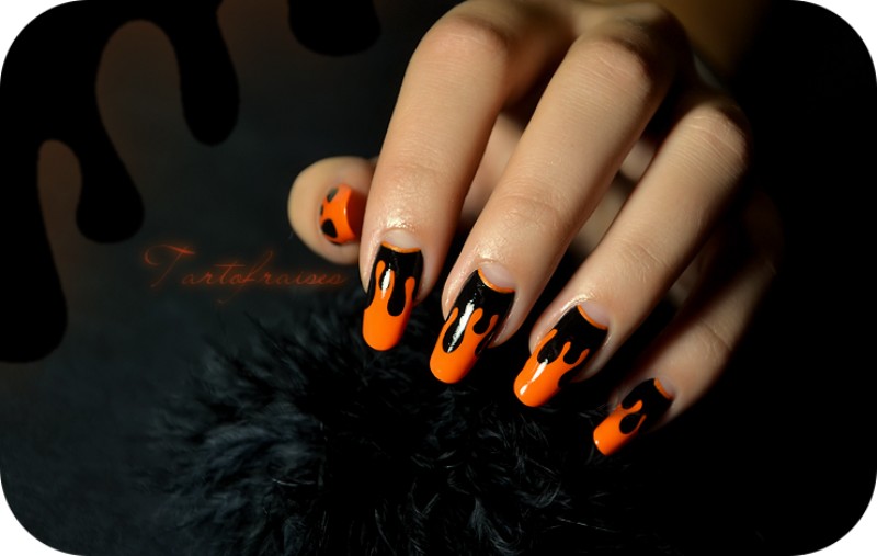 halloween-nail-ideas-203 89+ Seriously Spooky Halloween Nail Art Ideas