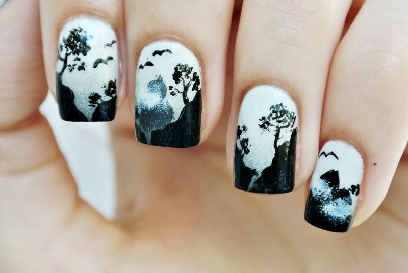 85+ Seriously Spooky Halloween Nail Art Ideas 212 halloween nail ideas 209 85+ Seriously Spooky Halloween Nail Art Ideas - 212