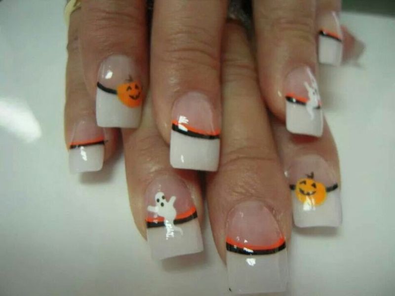 halloween nail ideas 218 85+ Seriously Spooky Halloween Nail Art Ideas - 221