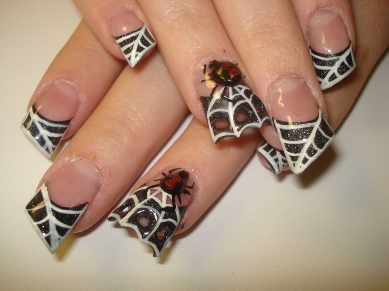halloween nail ideas 227 85+ Seriously Spooky Halloween Nail Art Ideas - 230