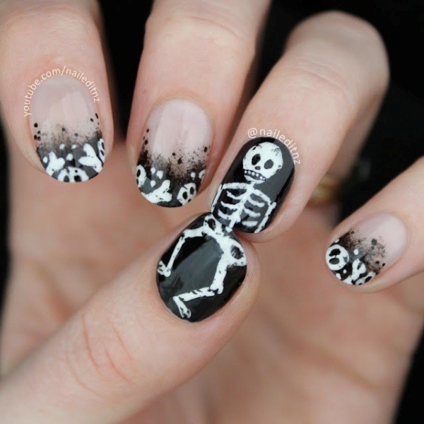 halloween nail ideas 33 85+ Seriously Spooky Halloween Nail Art Ideas - 42