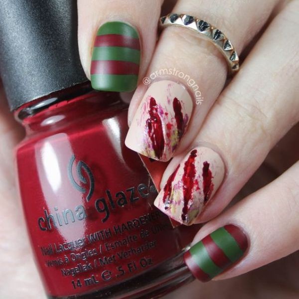 85+ Seriously Spooky Halloween Nail Art Ideas 49 halloween nail ideas 40 85+ Seriously Spooky Halloween Nail Art Ideas - 49