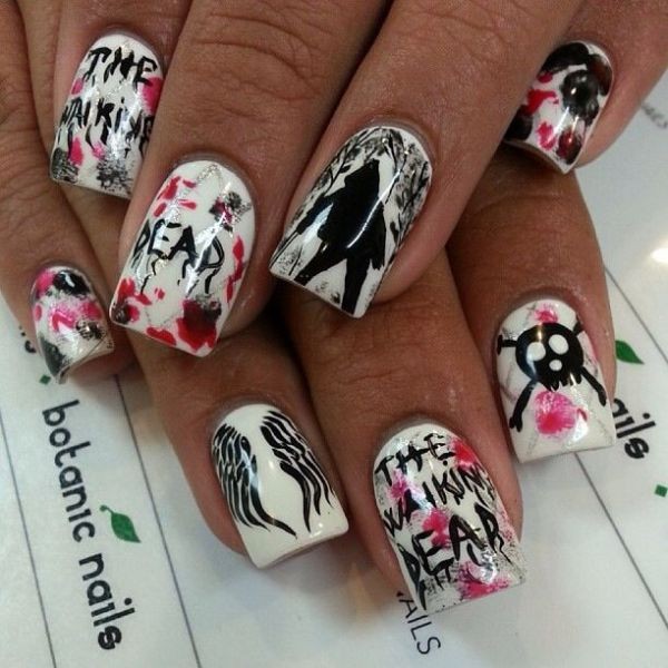 85+ Seriously Spooky Halloween Nail Art Ideas 52 halloween nail ideas 43 85+ Seriously Spooky Halloween Nail Art Ideas - 52
