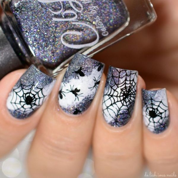 halloween nail ideas 46 85+ Seriously Spooky Halloween Nail Art Ideas - 55