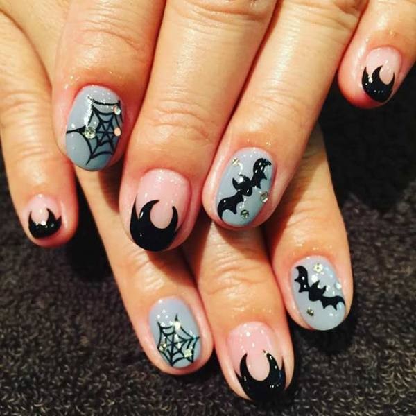 halloween-nail-ideas-71 89+ Seriously Spooky Halloween Nail Art Ideas