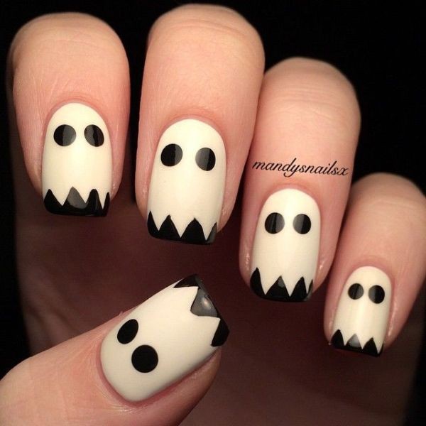 halloween-nail-ideas-86 89+ Seriously Spooky Halloween Nail Art Ideas