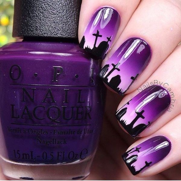 85+ Seriously Spooky Halloween Nail Art Ideas 97 halloween nail ideas 88 85+ Seriously Spooky Halloween Nail Art Ideas - 97