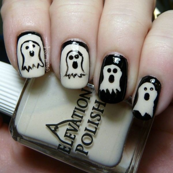 halloween nail ideas 89 85+ Seriously Spooky Halloween Nail Art Ideas - 98