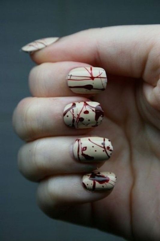halloween nail ideas 9 85+ Seriously Spooky Halloween Nail Art Ideas - 19