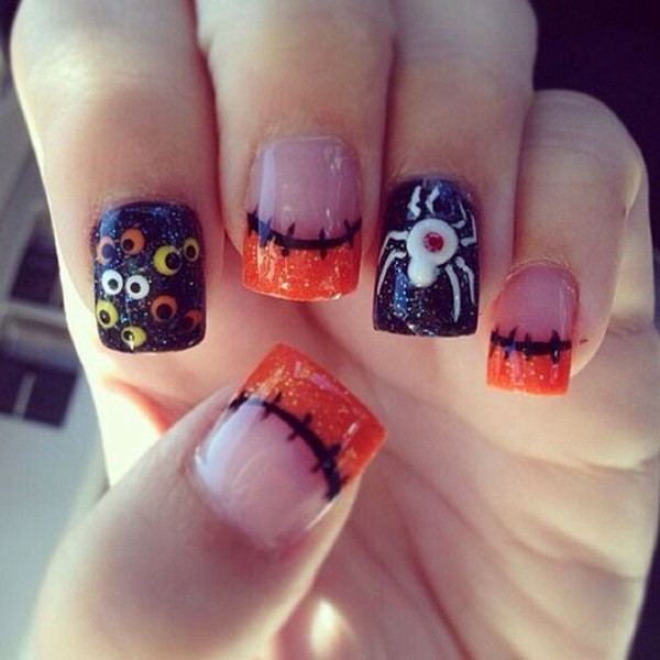 halloween nail ideas 94 85+ Seriously Spooky Halloween Nail Art Ideas - 103