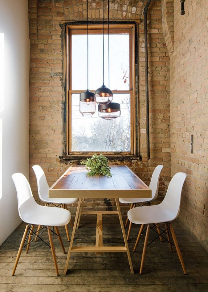 industrial pendants small dining space 5 Best Ways to Make Your Small Space Cleaner - 12