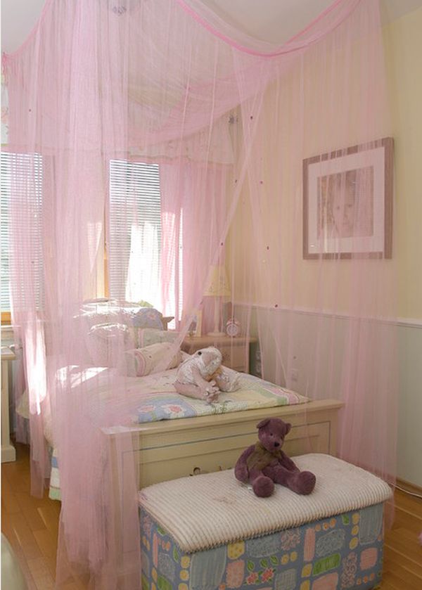 pink-canopy-bed Canopy Beds through History... 35+ Bedroom Designs