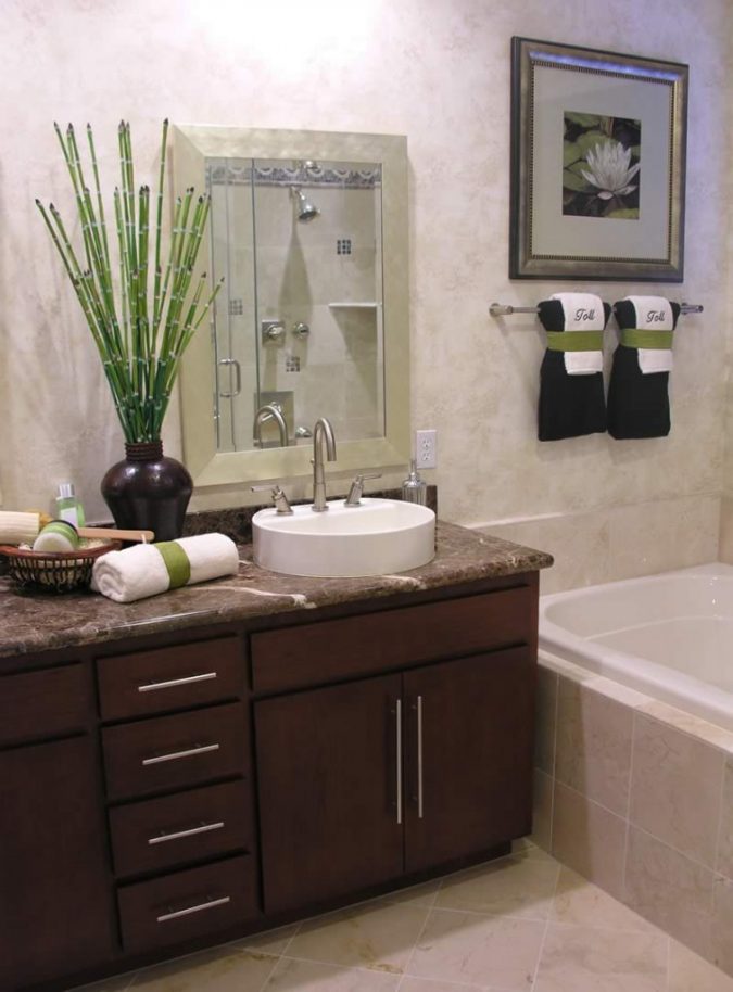plant bamboo bathroom 7 Unique Ways to Get Luxury Hotel Bathroom at Home - 10