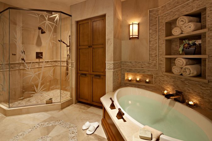 spa-like-bathroom-at-home-2-675x450 7 Unique Ways to Get Luxury Hotel Bathroom at Home