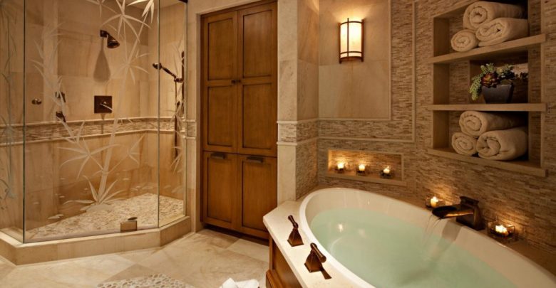 spa like bathroom at home 2 7 Unique Ways to Get Luxury Hotel Bathroom at Home - bathroom rugs 27