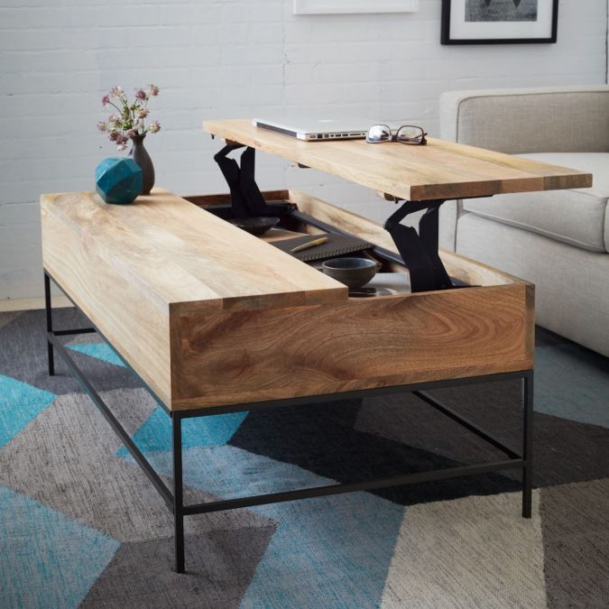 storage coffee table for small spaces 5 Best Ways to Make Your Small Space Cleaner - 4