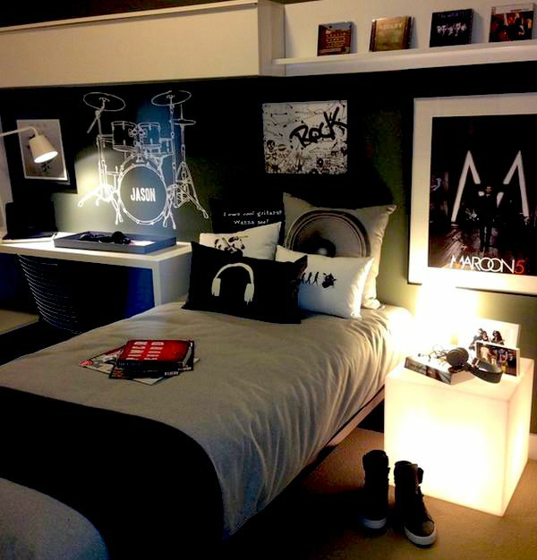 teenage boy room 3 Top 10 Coolest Room Design Ideas for Guys - teenagers 22