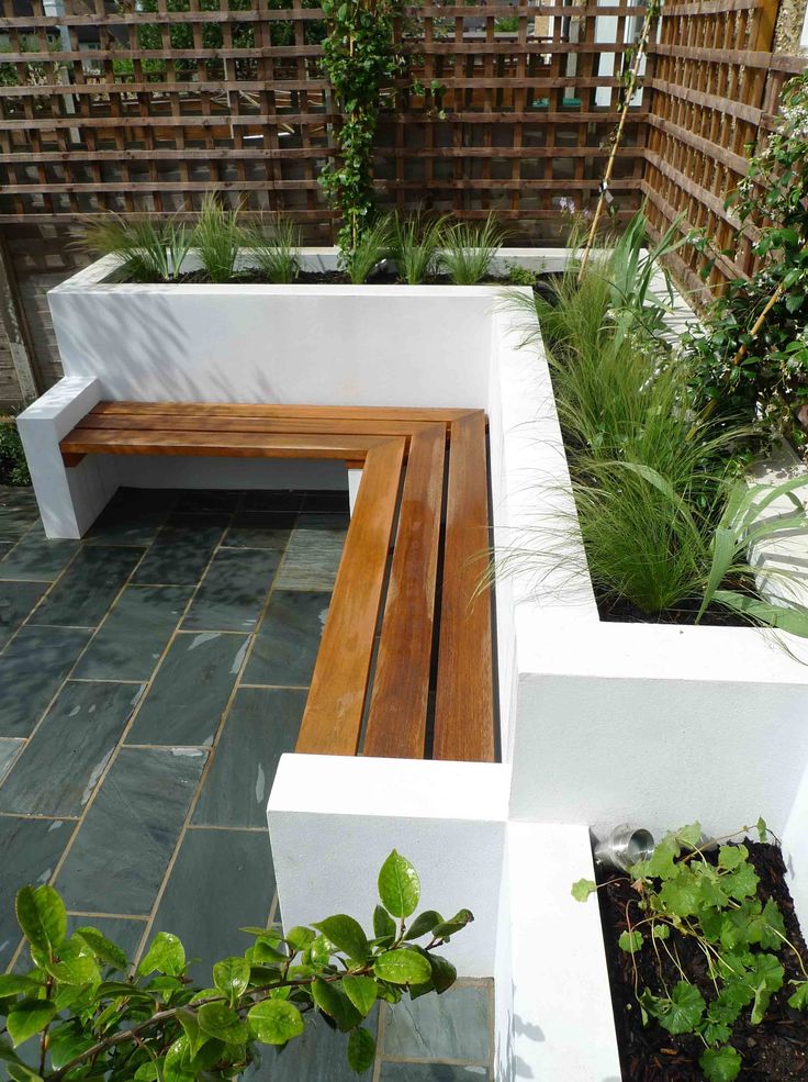 wall-bench-garden-benches1 15 killer Garden Bench Decoration Ideas