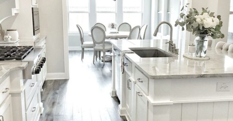 white kitchen 2 Top 10 Best White Bright Kitchen Design Ideas - Green Kitchen 25