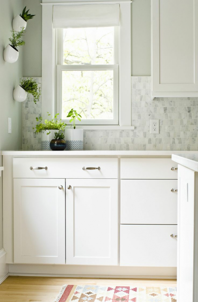 white small kitchen 2 Top 10 Best White Bright Kitchen Design Ideas - 22