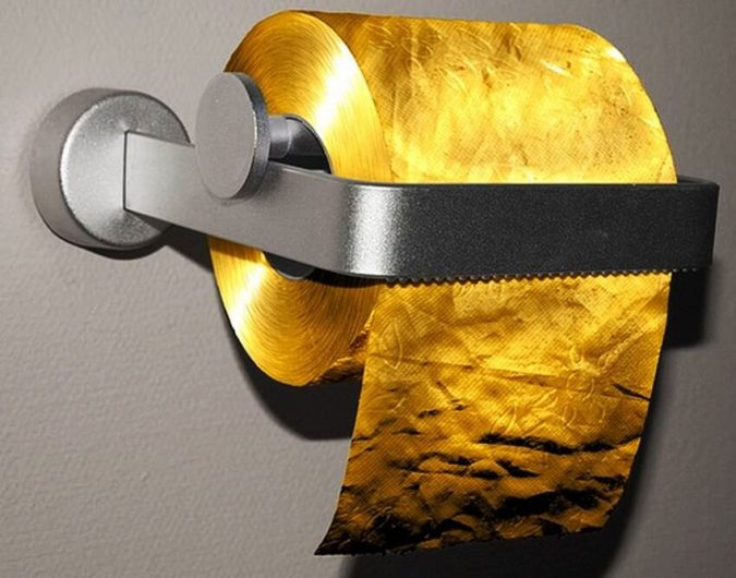 22 carat gold toilet paper Top 10 Unusual Luxury Products - 3