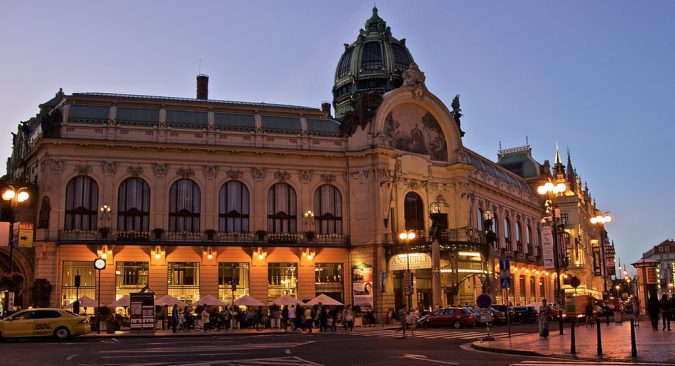 Municipal House in the evening Brague Top 10 Things to Do in Prague Evenings - 1