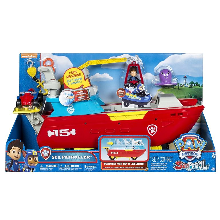 Paw-Patrol-Sea-Patroller-Transforming-Vehicle 40+ Hottest Christmas Toys Your Kids Really Want in 2022