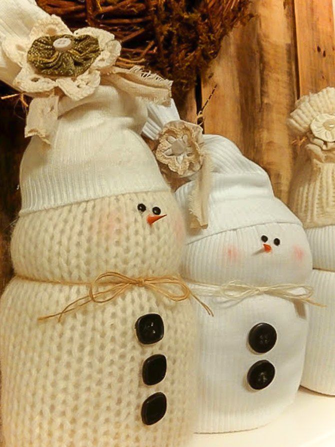 Shrunken-Sweater-Snowmen-2 7 Top Upcoming Christmas Decoration Ideas 2020