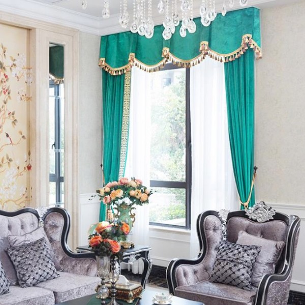 blackout curtains with tassels 10 7 Luxurious Blackout Curtain Ideas That Will Turn Your Window into a Piece of Art - 33