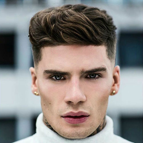 hairstyles  suit men  oval faces pouted magazine