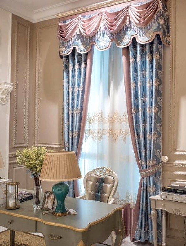 crystals and beads 4 7 Luxurious Blackout Curtain Ideas That Will Turn Your Window into a Piece of Art - 40