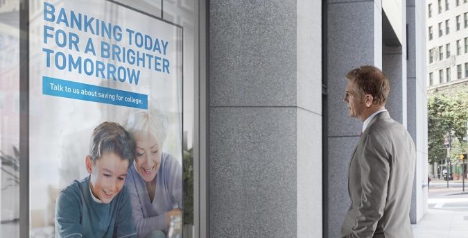 7 Reasons Digital Signage Gets Your Business More Customers 8 digital signage OMD W Bankexterior 7 Reasons Digital Signage Gets Your Business More Customers - 8