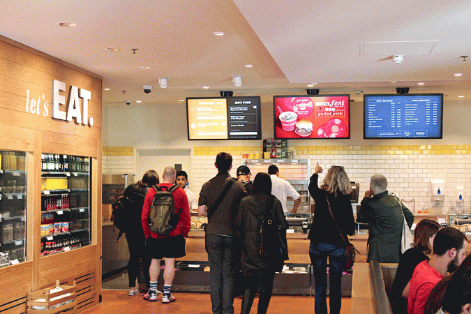 7 Reasons Digital Signage Gets Your Business More Customers 12 digital signage eat web 7 Reasons Digital Signage Gets Your Business More Customers - 12