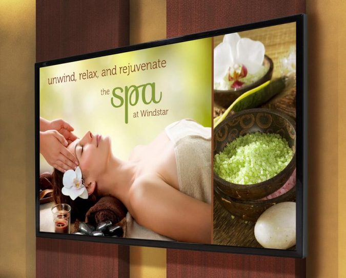 digital-signage-spa-675x543 7 Reasons Digital Signage Gets Your Business More Customers
