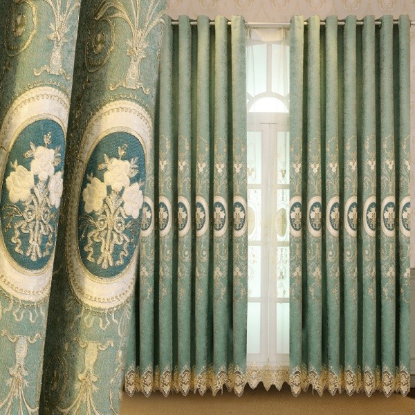 embroidered blackout curtains 6 7 Luxurious Blackout Curtain Ideas That Will Turn Your Window into a Piece of Art - 8