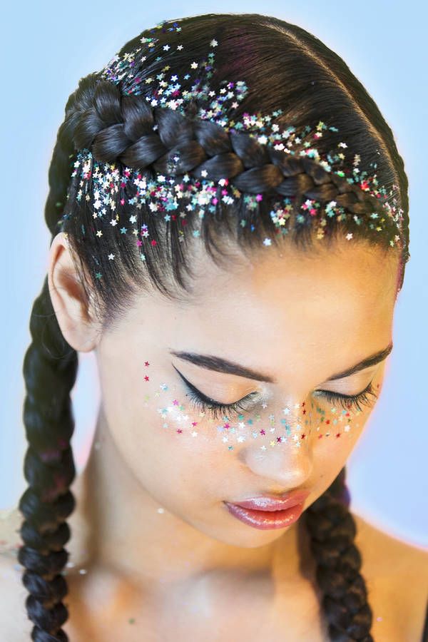 glitter sticks for hair glitter braids Top 10 Unusual Hair Products to Use - 18