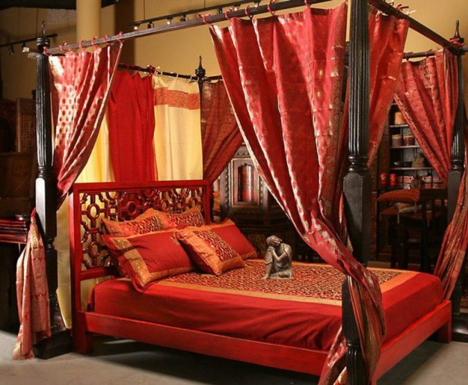 indian canopy bed Top 5 Indian Interior Design Trends - 4
