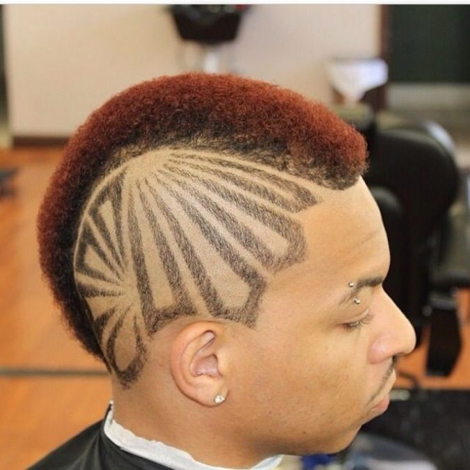 men-hairstyle-Designed-Mohawk-1-675x675 7 Crazy Curly Hairstyles for Black Men in 2020