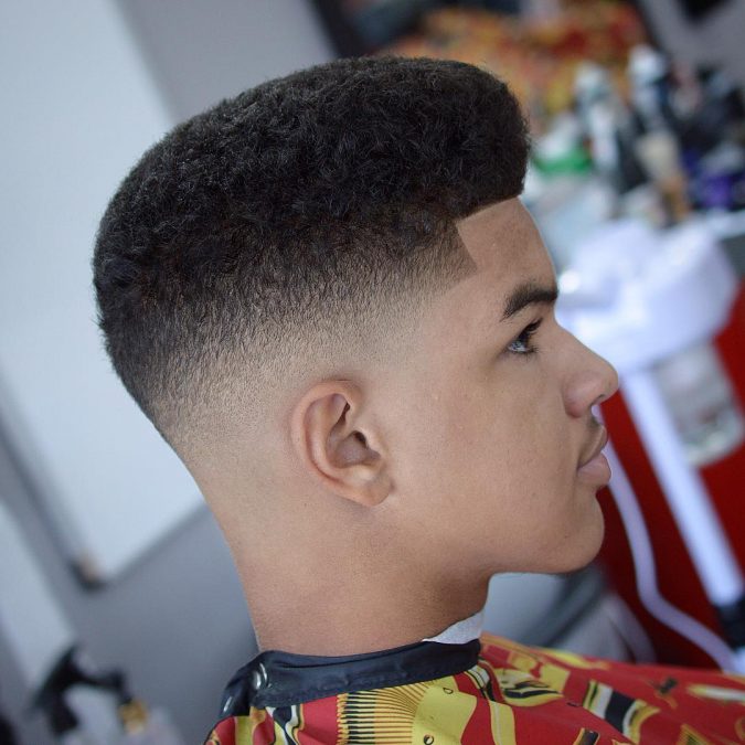 men-hairstyle-flat-top-fade-temple-675x675 7 Crazy Curly Hairstyles for Black Men in 2020